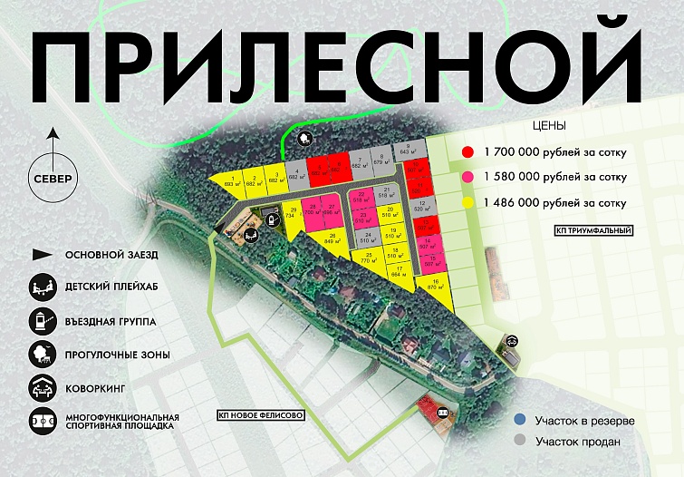 План и цены КП ПриЛесной